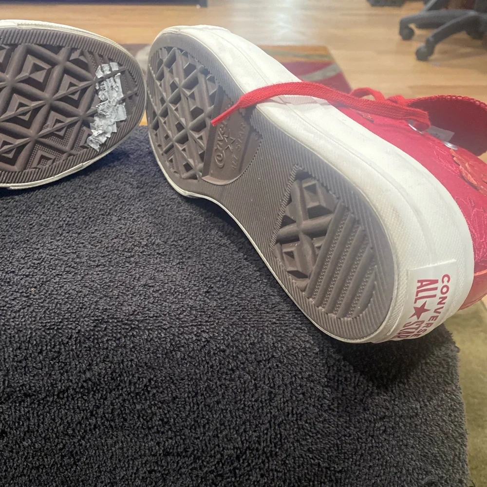 Converse Red High-Top Sneakers - Picture 5 of 5